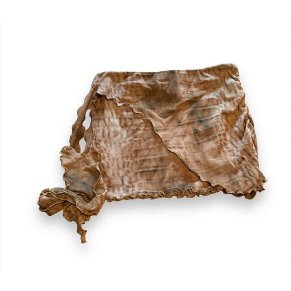 BLUMARINE Rock Mit Kroko-style In Brown - Picture 2 of 4